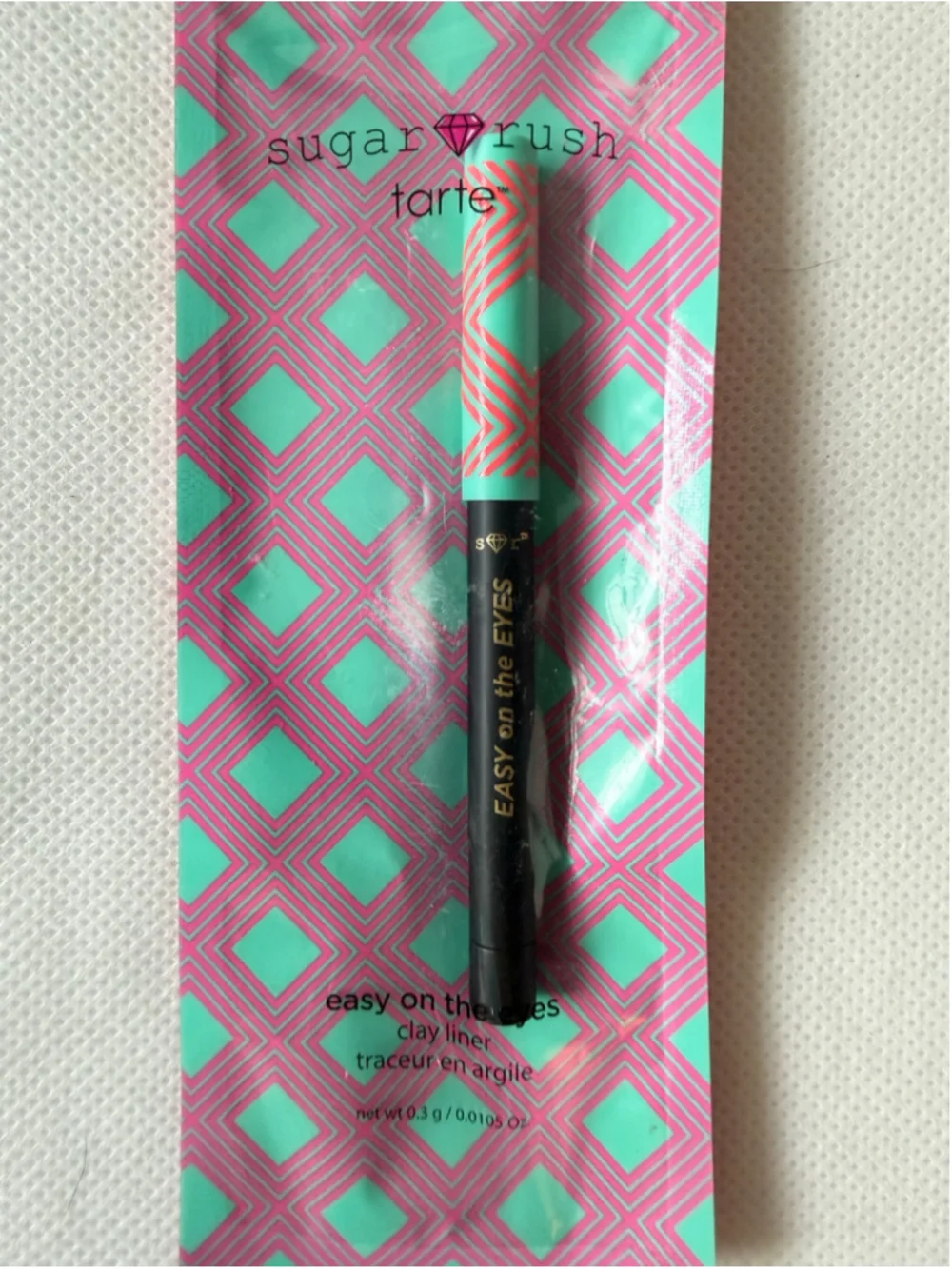 NWT Tarte Sugar Rush Easy on The Eyes Clay eyeliner in Black waterproof